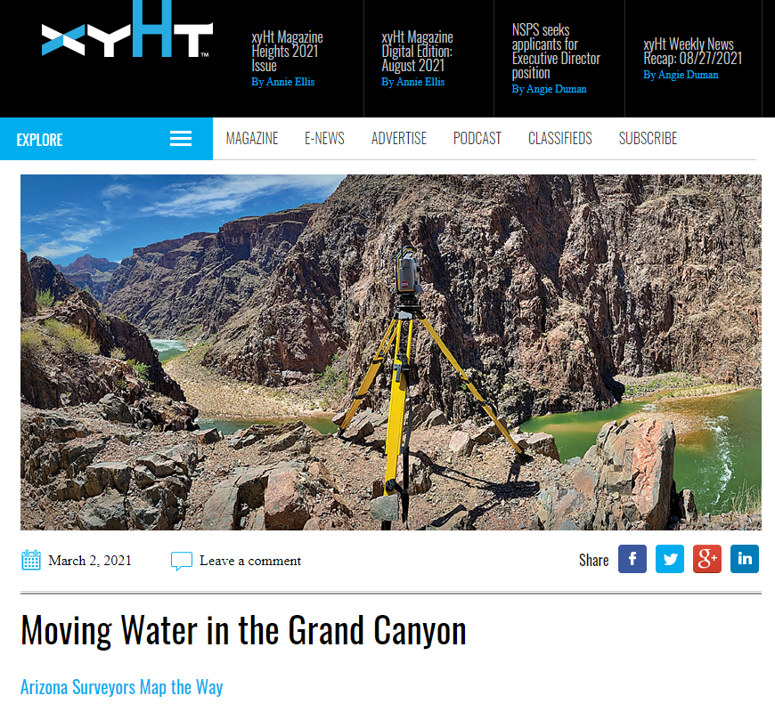 Read more about the article Moving Water in the Grand Canyon